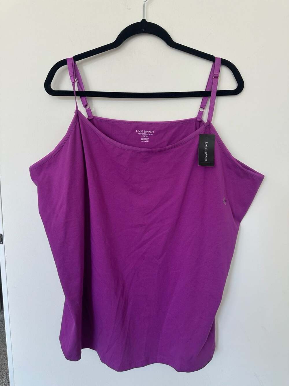 Lane Bryant The Cotton Cami Size 26/28 Purple Tank Top